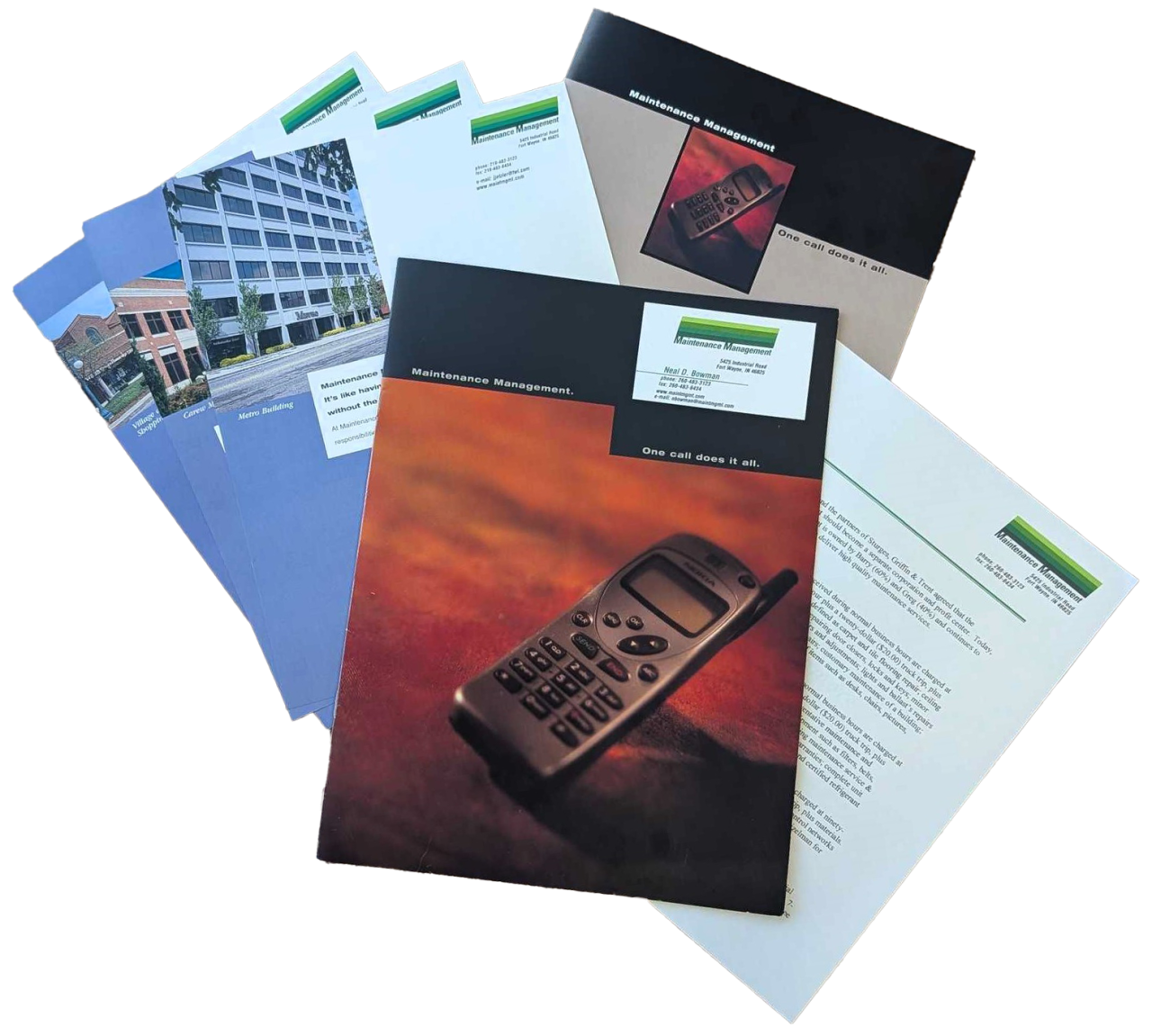 Old Maintenance Management Marketing Materials