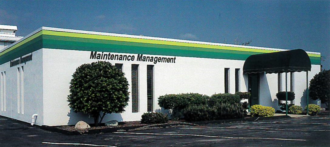 Maintenance Management building with old branding.